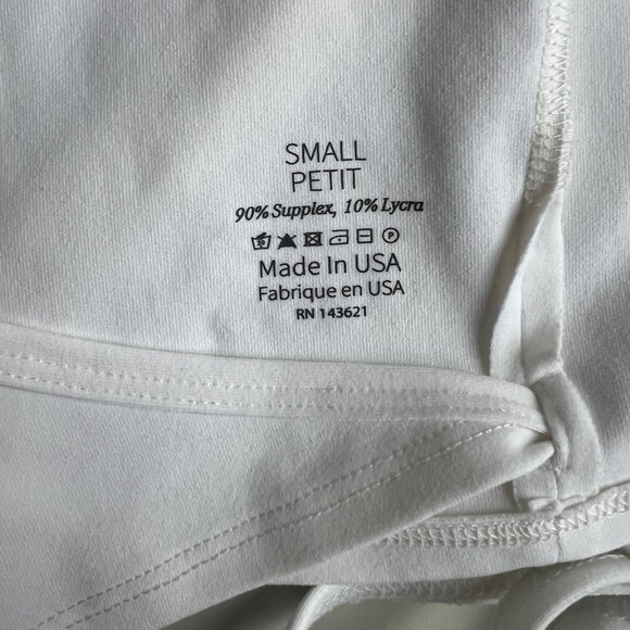 Live The Process White Wrap Crop Top - Picture 3 of 3